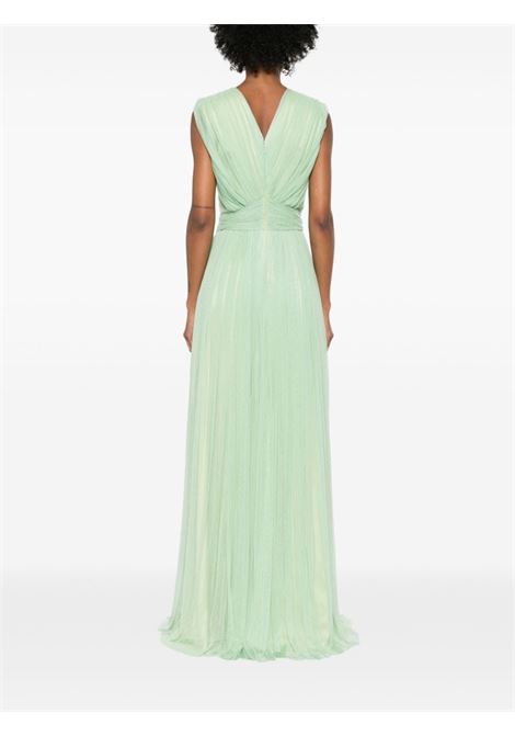 Abito Leila con tulle in verde di RHEA COSTA - donna RHEA COSTA | 23239DPSTCCH